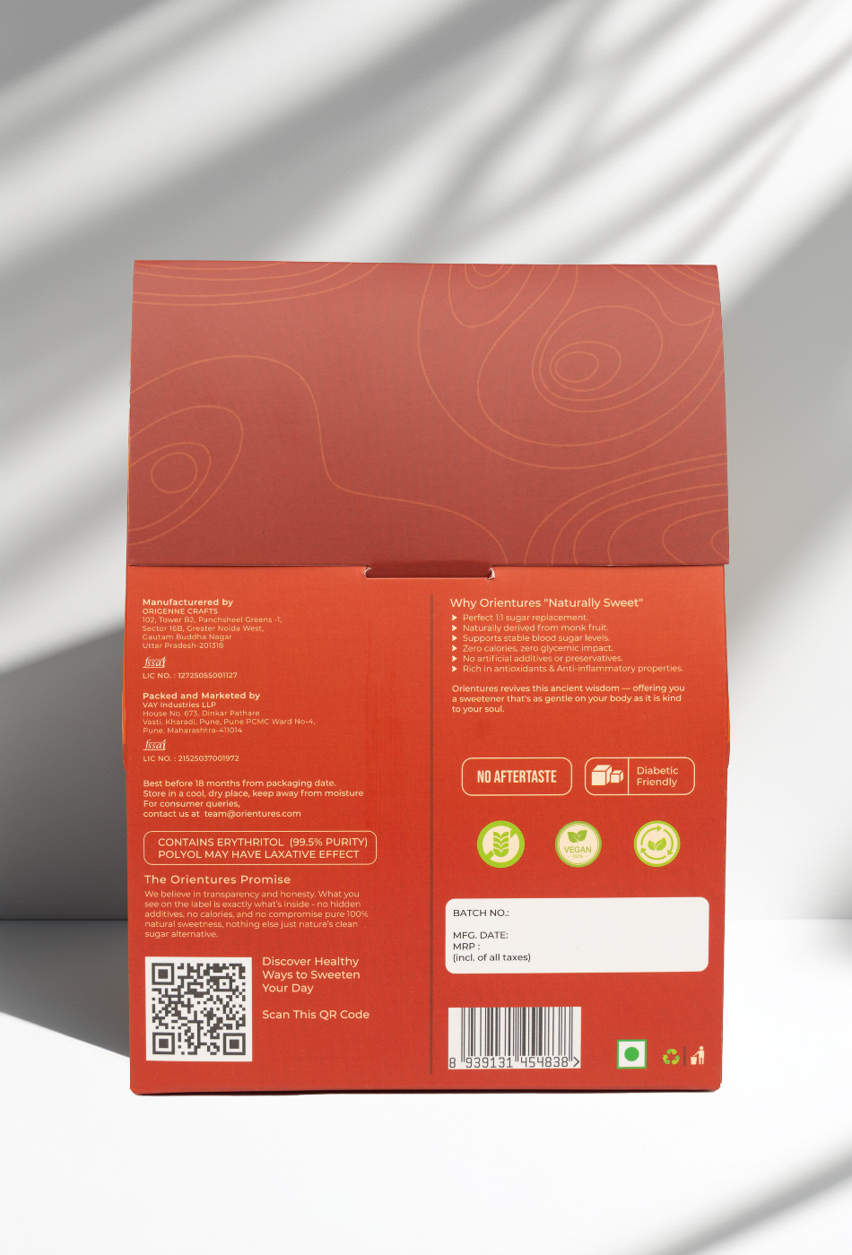 Orientures Monk Fruit Sweetener